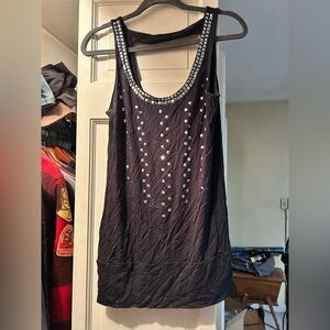 Black Embellished Women's Top